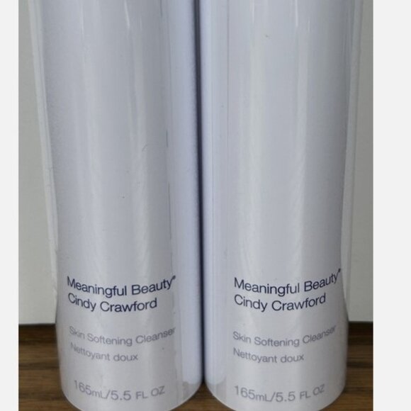 SEALED Lot Of 2 Meaningful Beauty Skin Softening Cleanser Cindy Crawford 5.5 Oz - Picture 1 of 2